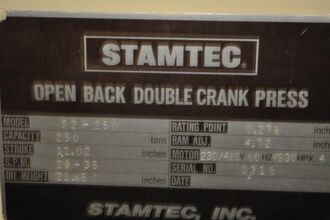 1996 STAMTEC G2-250 Press Room, Gap Frame | Gulf Coast Machinery (6)